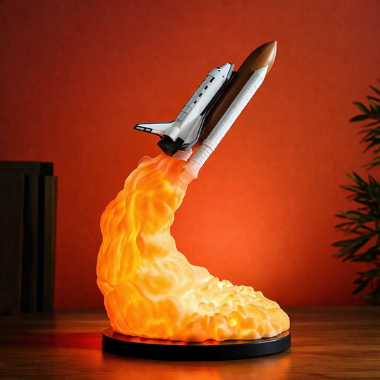 3D Print Rocket Night Lamp Rocket Space Shuttle Lamp Desktop